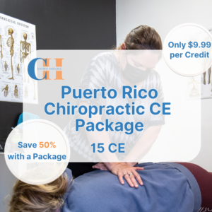 Puerto Rico Chiropractic CE Package - 15 CE