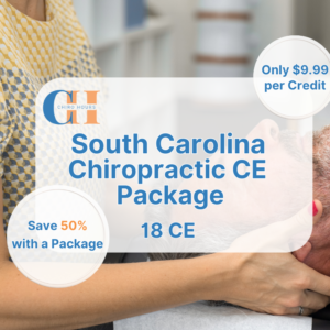 South Carolina Chiropractic CE Package - 18 CE