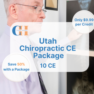Utah Chiropractic Continuing Education 10 Credit Hour Savings Package